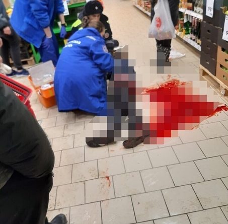Поножовщина в Антипино: раненного в ногу мужчину перенесли в магазин