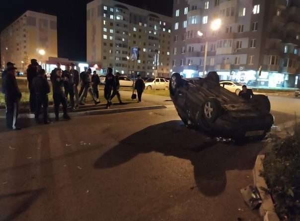 Опубликован ВИДЕО момента переворота автомобиля в Новоантипино