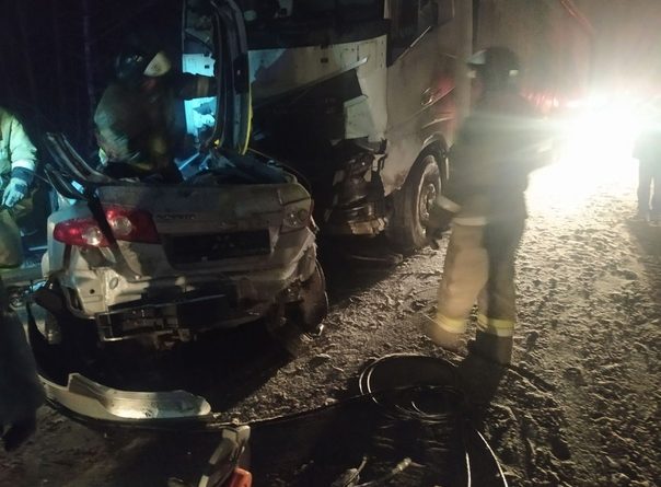 Трагедия под Заводоуковском: фура вытолкнула легковушку под встречный грузовик. Погибла семья из 4-х человек